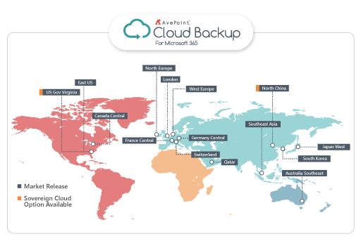 Map for cloud backup 365