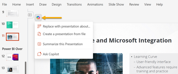 PowerPoint Notes with Copilot