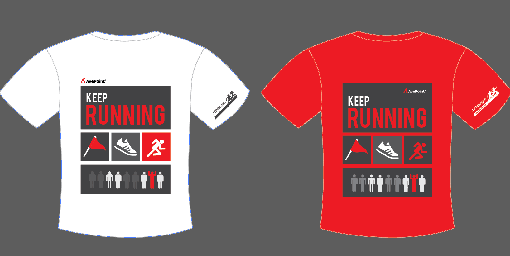 Image 1: AvePoint's design for the J.P. Morgan Corporate Challenge.