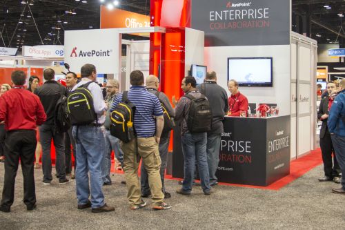 AvePoint's booth at Microsoft Ignite