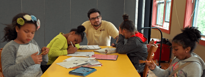 Students at The Jubilee Center's after school program