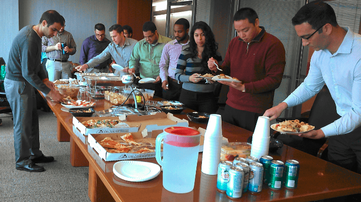 A Pasta Party Potluck Lunch for the runners