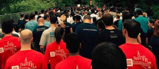 At the starting line
