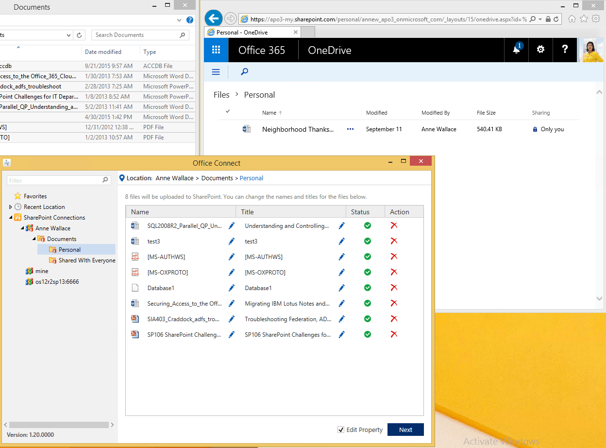 AvePoint Office Connect SP 2 supports Office 365, enabling users to easily move content to SharePoint Online and OneDrive for Business.