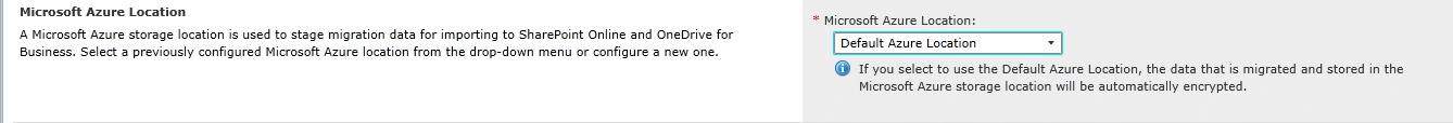 Online Migration - Free Azure Storage Container as Default