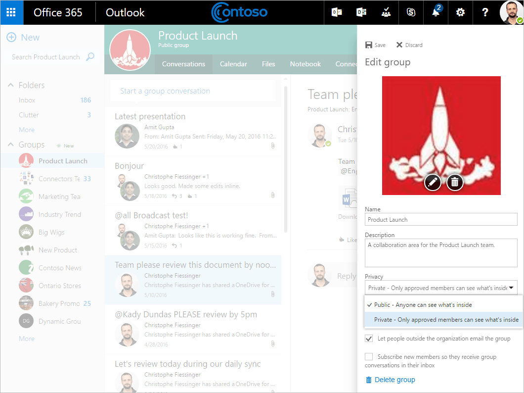 manage office 365 groups