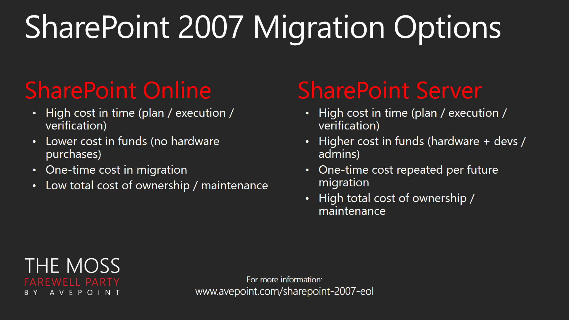 SharePoint 2007 Migration considerations