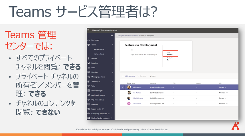 Microsoft Teams プライベート チャネル セミナー