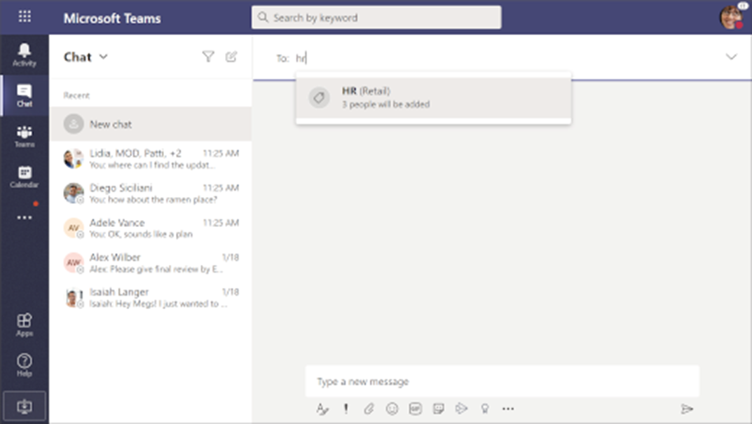 microsoft teams tags