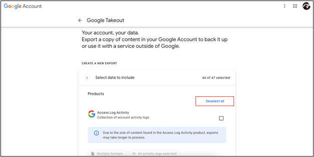 Google Takeout