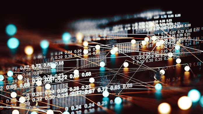 interconnected dots and metrics