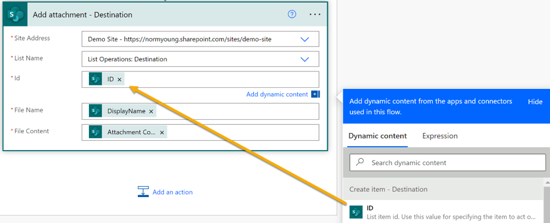 power-automate-attachments-create-item-destination