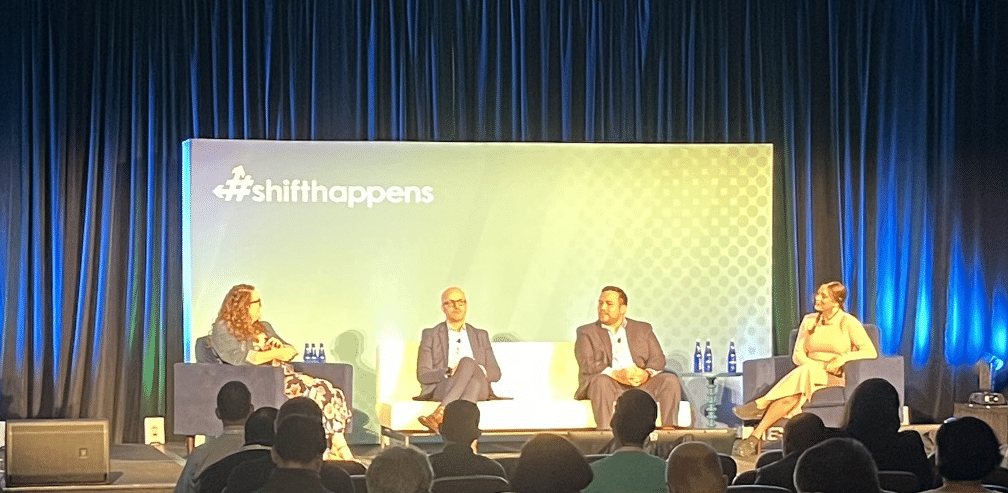 #shifthappens panel discussion members on AI