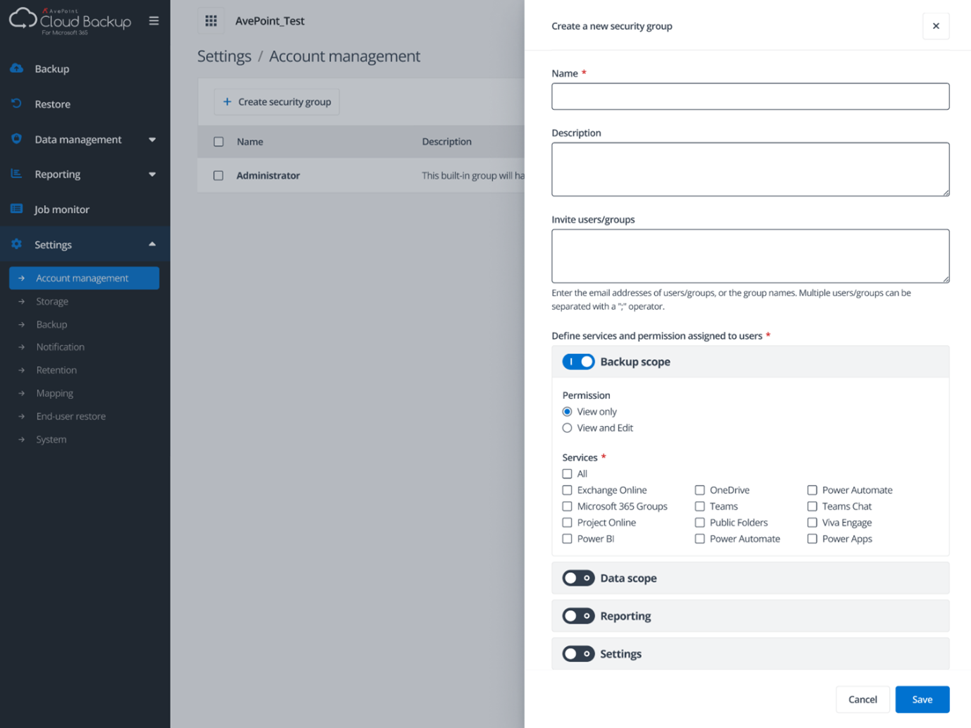 granular permission controls