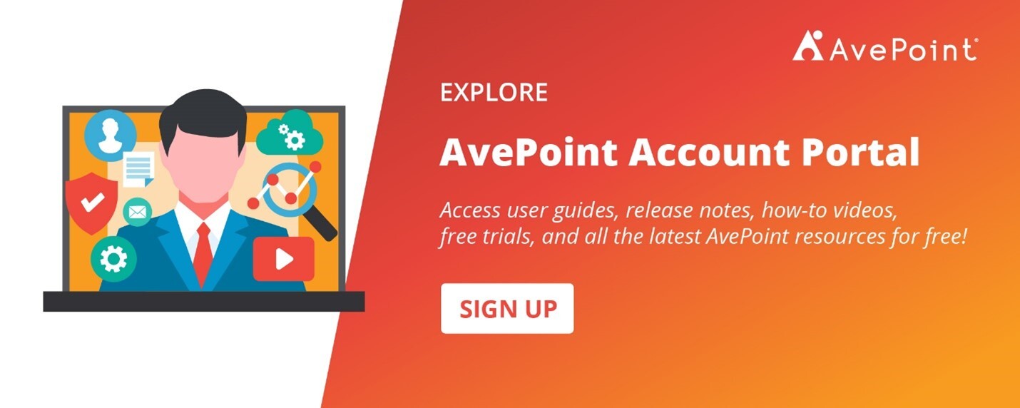 AvePoint Account Portal