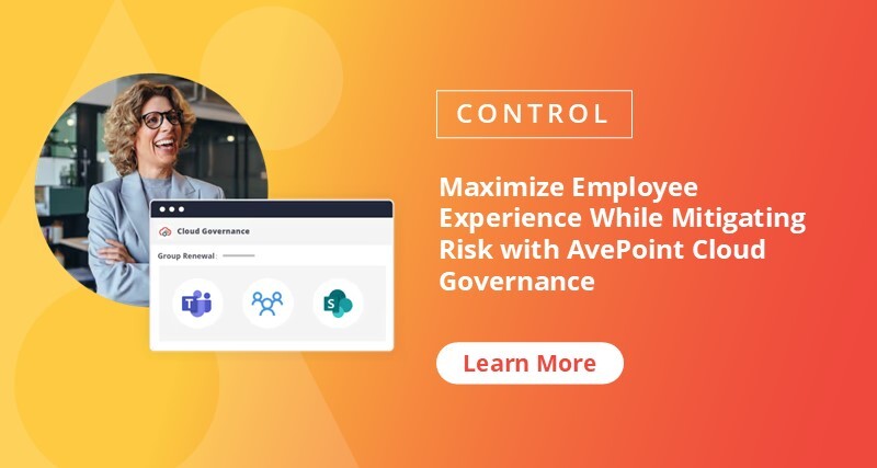 AvePoint Cloud Governance CTA New