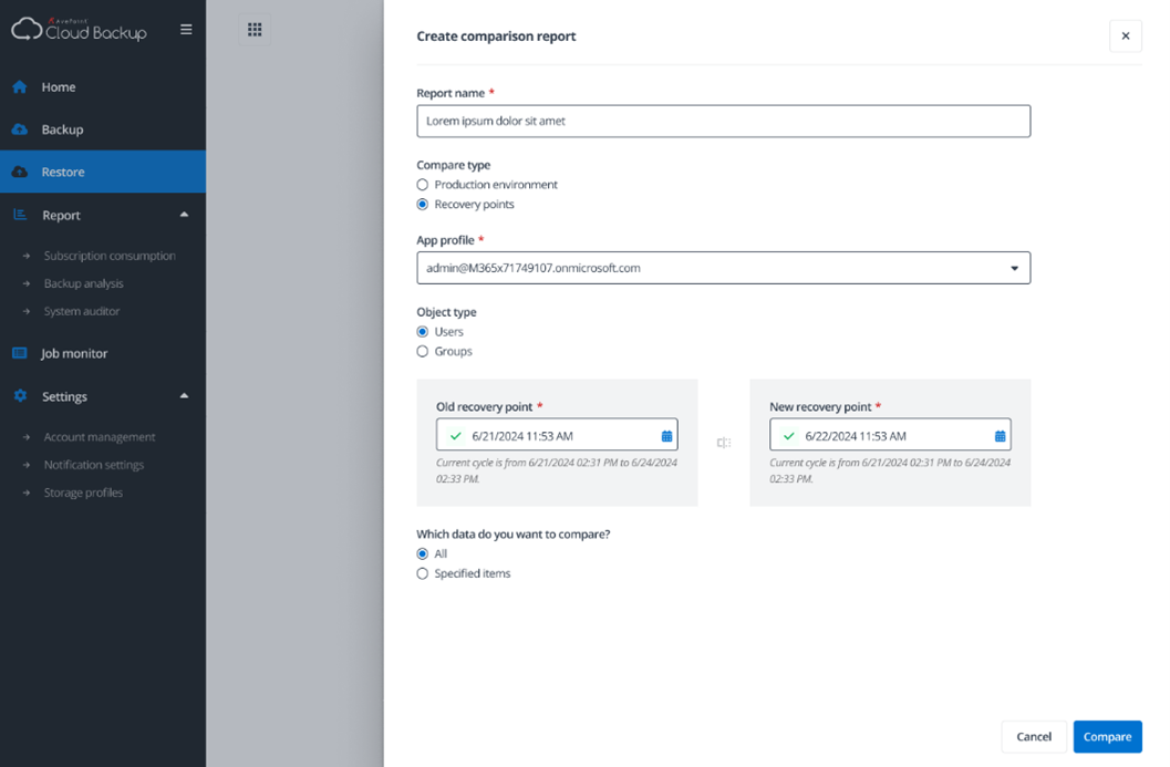 Cloud Backup for IaaS PaaS Comparison Report