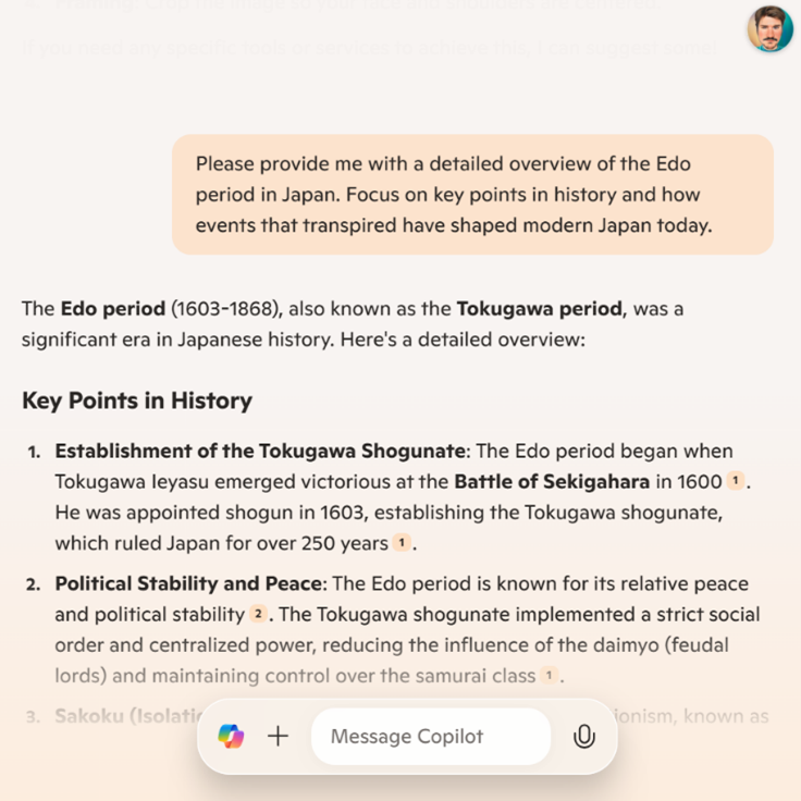 Document Summary Copilot response