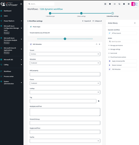 Update Business Metadata in Workflows