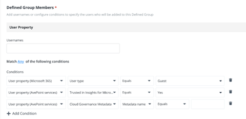 Use Cloud Governance metadata to create tailored policies