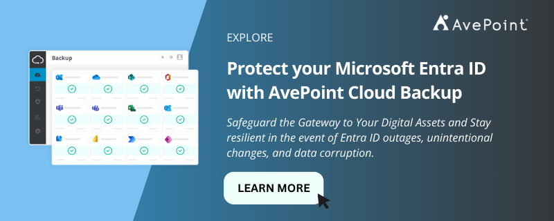 Protect Your Microsoft Entra ID with AvePoint Cloud Backup