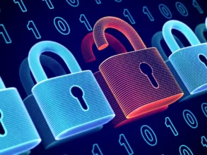 Data security and privacy concept visualization of personal or vector id1162361864