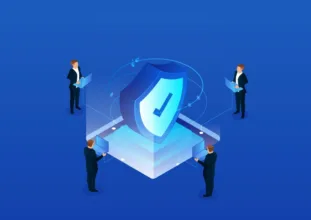 Isometric network security technology vector id1145805340