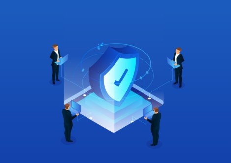Isometric network security technology vector id1145805340
