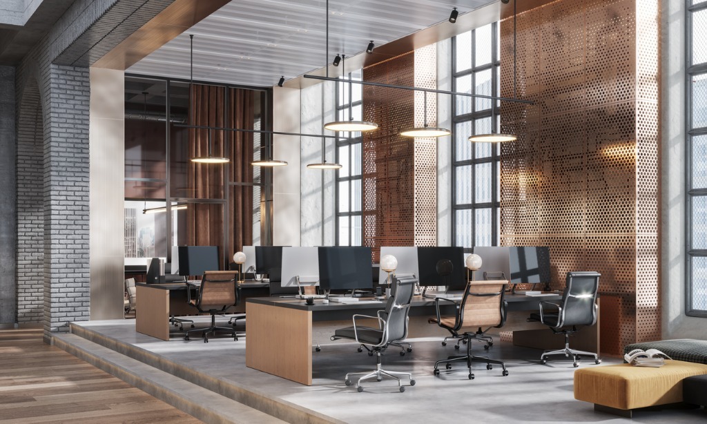 Image of a large coworking office space picture id1318513469
