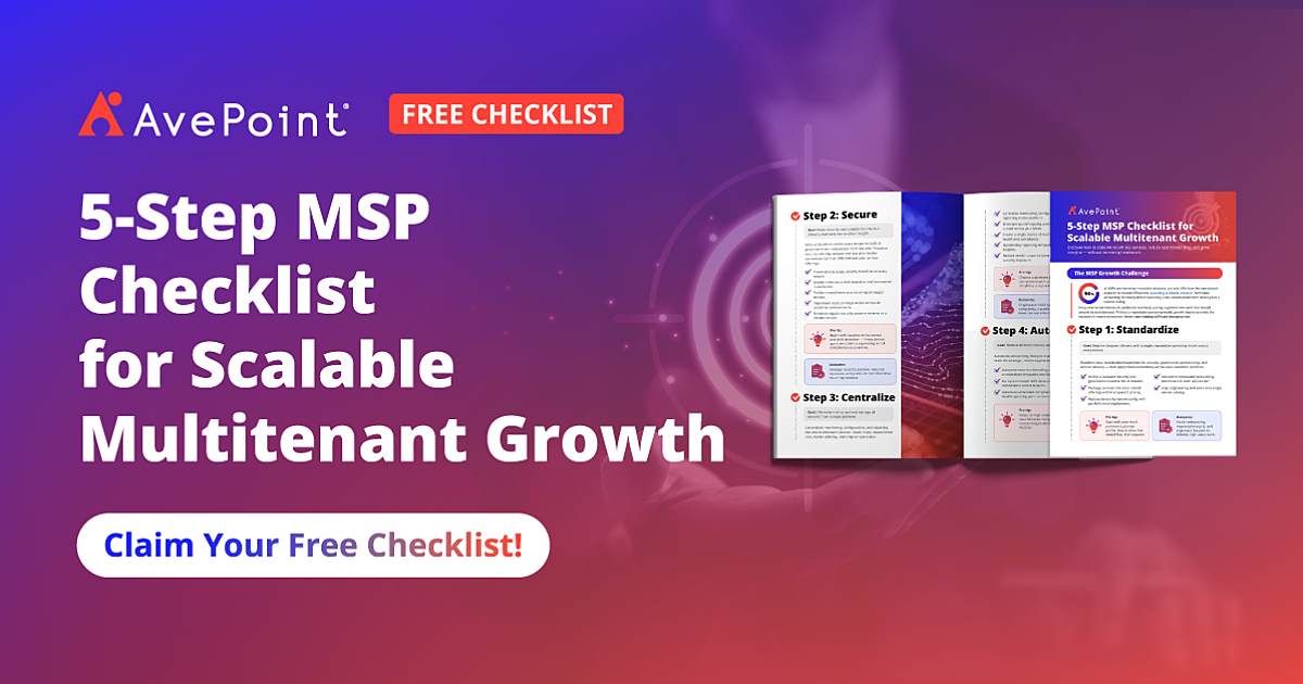 Microsoft 365 MSP Scaling: 5-Step MSP Checklist for Scalable ...