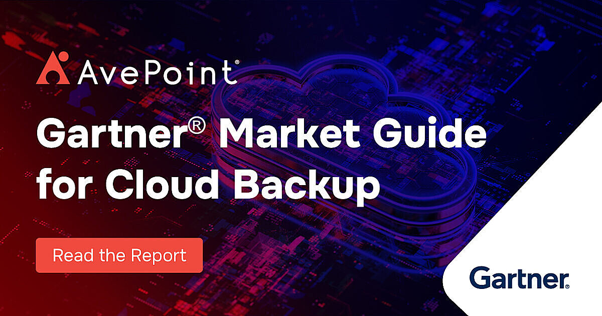 Gartner® Research: Market Guide for Cloud Backup | AvePoint