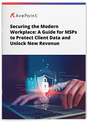 E Book LP mockup Securing the Modern Workplace A Guide for MS Ps