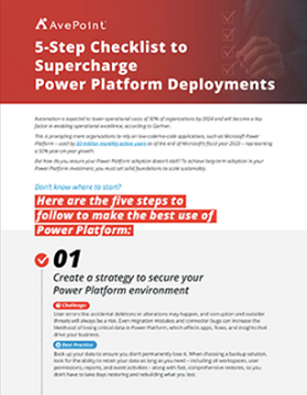 5 step checklist hero