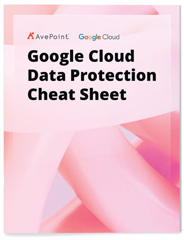E Book LP goolge cloud data protection cheat sheet
