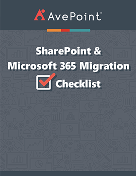 Sharepoint m365 migration checklist