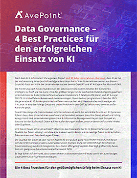 Data Governance – 4 Best Practices für den erfolgreichen Einsatz von KI