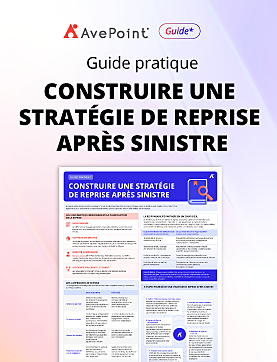 Comment construire une stratégie de reprise après sinistre