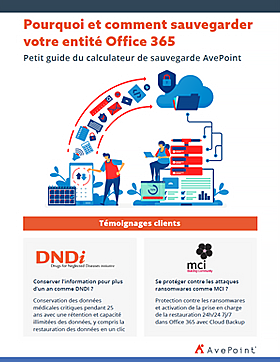 Pourquoi et comment sauvegarder votre entité Office 365