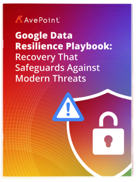 Google Data Resilience Playbook