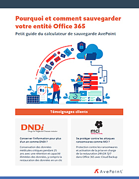 Pourquoi et comment sauvegarder votre entité Office 365