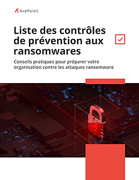 Liste des contrôles de prévention aux ransomwares