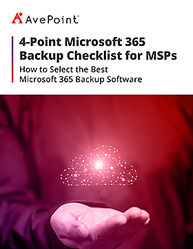 MSP를 위한 4가지 Microsoft 365 백업 체크리스트