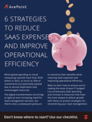 6 Proven Strategies to Reduce SaaS Expenses and Improve Operational Efficiency