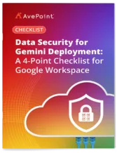 Data Security for Gemini Deployment: A 4-Point Checklist for Google Workspace
