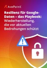 Resilienz für Google Daten – das Playbook