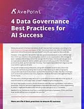 4 Data Governance Best Practices for AI Success