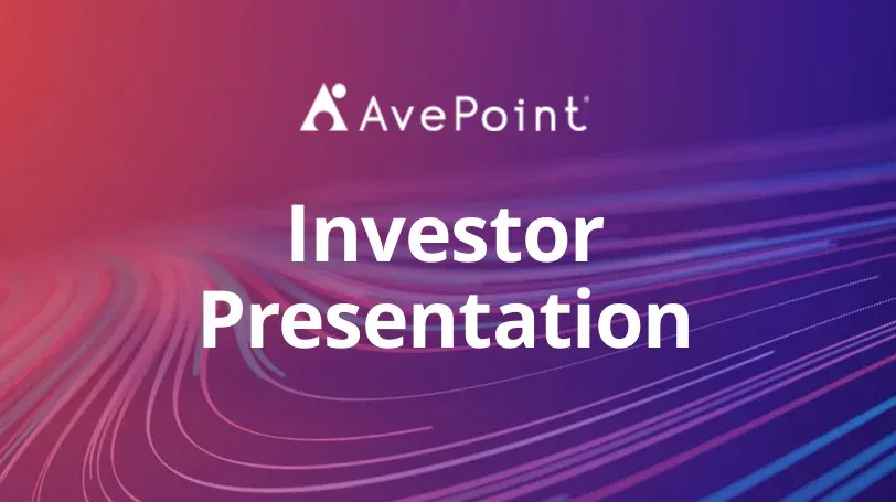 AvePoint Investor Presentation