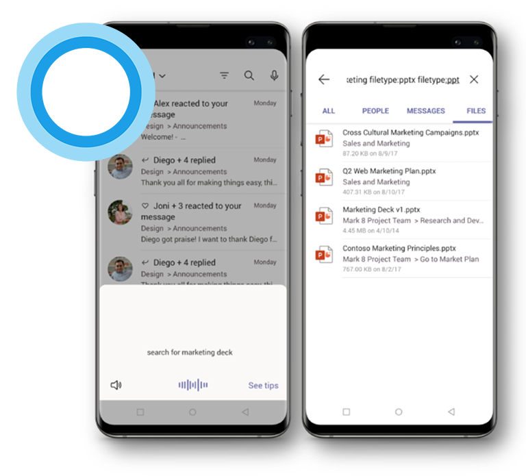 Use Natural Language Search with Cortana in the Mobile App