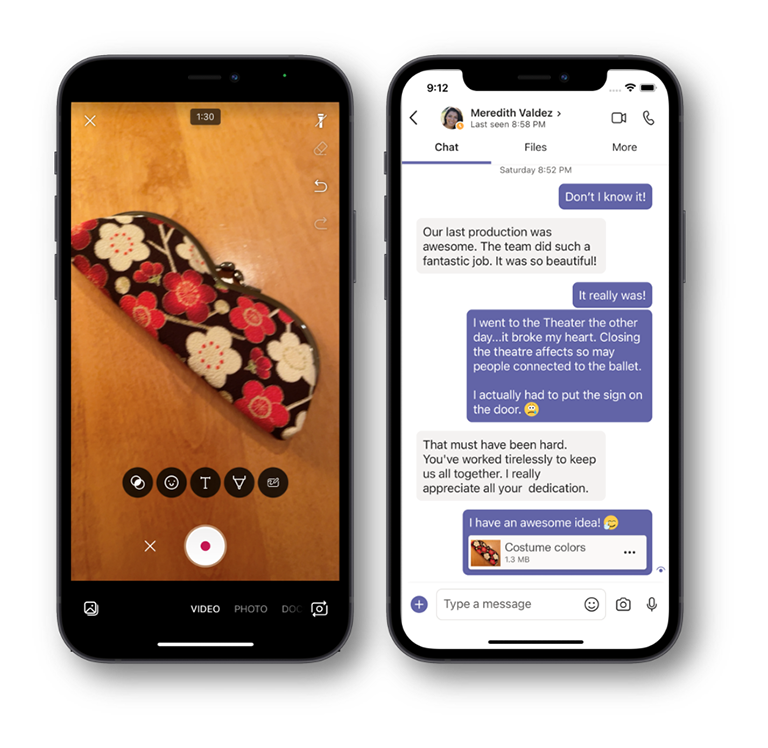 Microsoft Lens in Teams Chat