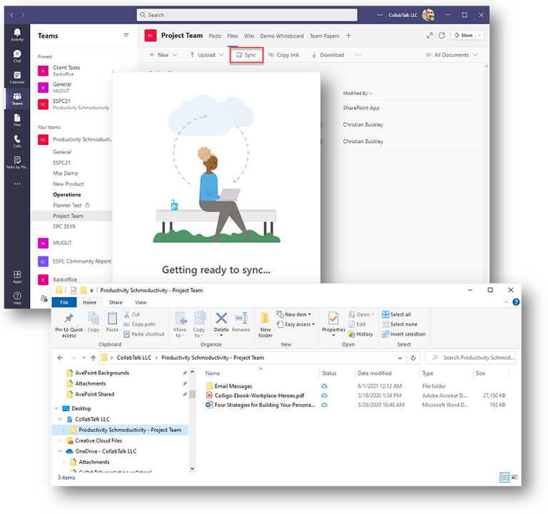 Sync Files to Your Desktop